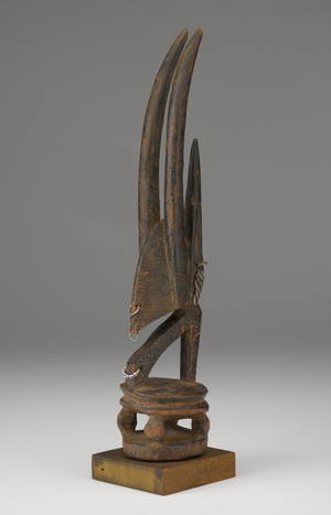 Crest Mask (ciwara kun), early to mid 20th century (wood, beads, string, and metal)