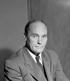 Oslo 19530701 author, translator and director of the Radio Theater Hans Heiberg …, 1953 (photo)