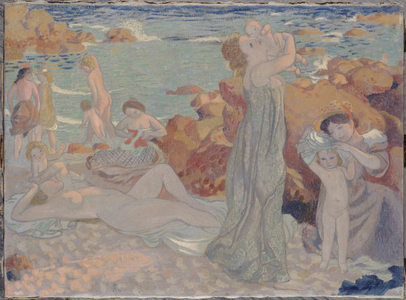Bathers, Pouldu beach, 1899 (oil on canvas)