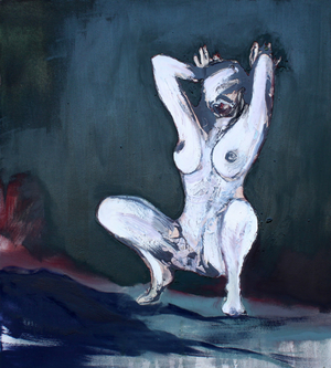 Against The Wall, 2018 (oil & acrylic on canvas)