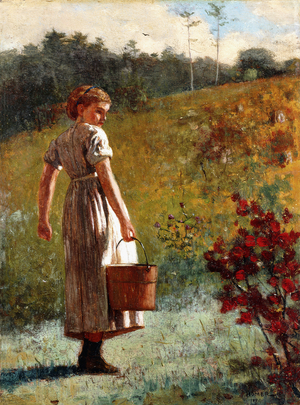 Returning from the Sping, 1874 (oil on panel)