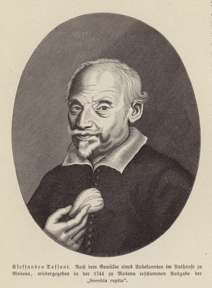 Alessandro Tassoni, Italian poet (engraving)