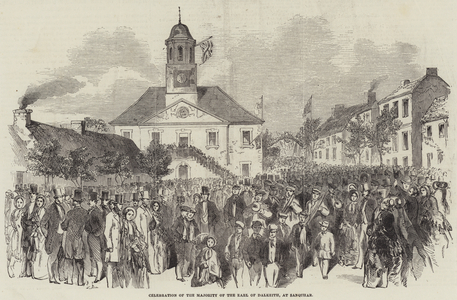 Celebration of the Majority of the Earl of Dalkeith, at Sanquhar (engraving)