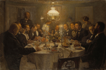 An Artist's Gathering, 1903 (oil on canvas)