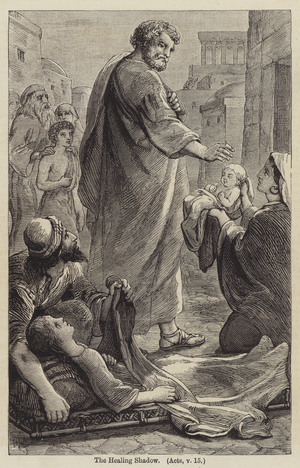 The Healing Shadow, Acts V, 15 (engraving)