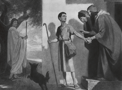 Farewell to the young Tobias (litho)