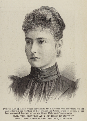 HH The Princess Alix Of Hesse-Darmstadt (engraving)