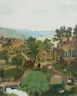 Shenandoah Valley (1861 News of the Battle), c.1938 (oil on oilcloth)