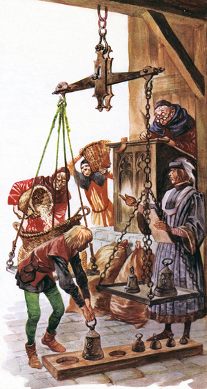 Weights and Measures (colour litho)