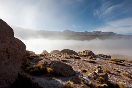 Rock In Front Of The El Tatio Geysers (photo)