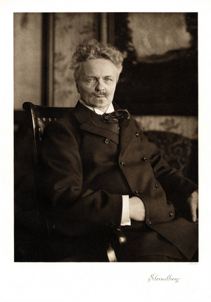 August Strindberg (copper plate print)