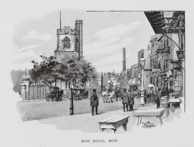 Bow Road, Bow (litho)