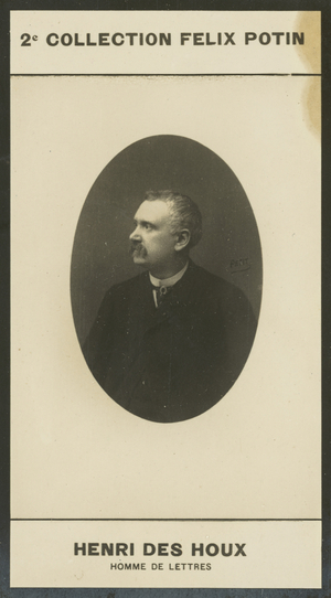 Henri Des Houx, Homme De Lettres, 1848 (b/w photo)