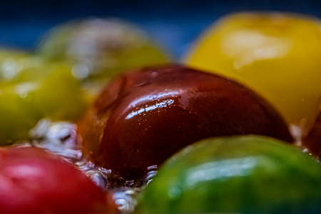 Colourful tomatoes, Dijon, France, June 2019 (photo)