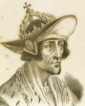 Adolf of Germany (1255-1298). Portrait (engraving)