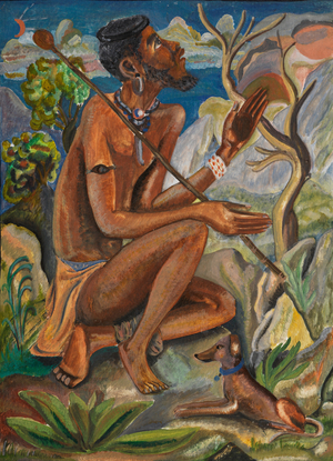 The Thinker, c.1949 (oil on board)