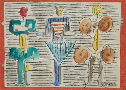 Fashion Show, 1967 (w/c on paper)