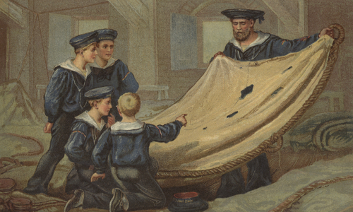 A Relic of Trafalgar (chromolitho)