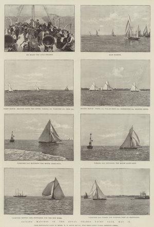 Sailing Matches of the Royal Thames Yacht Club, 24 May (engraving)