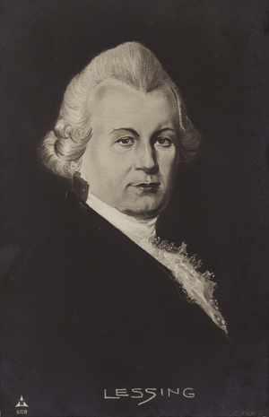 Gotthold Ephraim Lessing (1729-1781), German writer, philosopher and dramatist (litho)