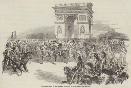 Triumphal Entry of the Emperor Napoleon III into Paris (engraving)