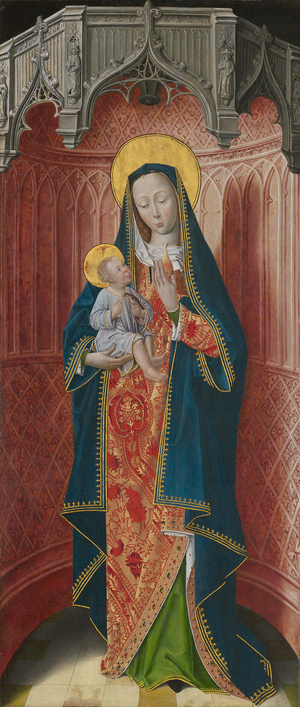 Panels from the High Altar of the Charterhouse of Saint-Honoré, Thuison-les-Abbeville: Virgin and Child, 1490-1500 (oil on panel)