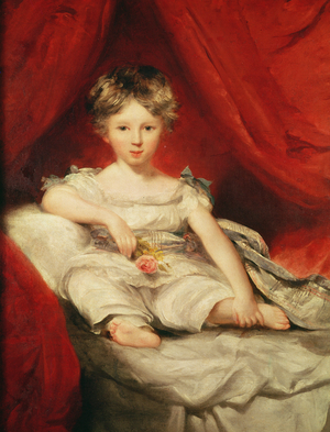 Little Girl with a Rose, 1794 (oil on canvas) 