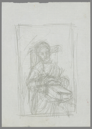 Copy after a work by Rembrandt (pencil on paper)