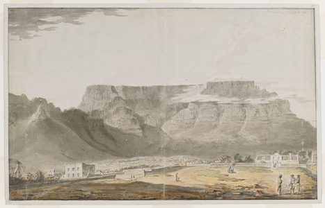 Table mountain. Cape of Good Hope. Drawn during the Third Voyage of Captain Cook, 1776-1780.