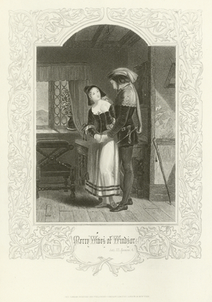 The Merry Wives of Windsor, Act III, scene iv (engraving)