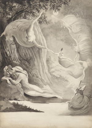 The Shepherd's Dream, c.1820 (pen & black ink, with brush, black & grey wash, over graphite, on ivory wove paper)