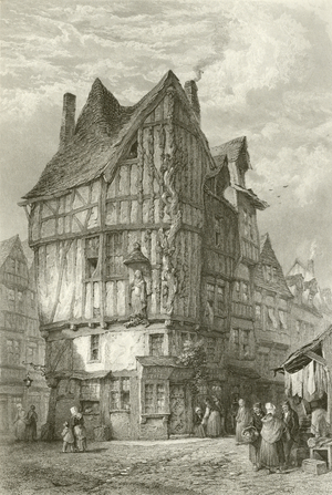 House of the Tree of Jesse, Joigny (engraving)