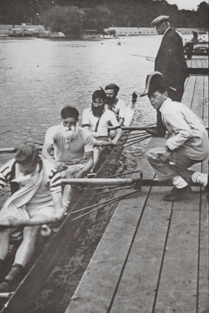 Wetbobs with Beards and Moustaches, Eton (b/w photo)