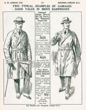 Page from Gamage's General Catalogue (96th edition), c.1927 (litho)