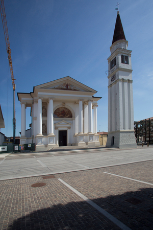 San Francesco church, by Francesco Maria Preti, Tombolo, Padua, Veneto, Italy (photo)