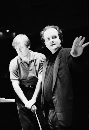 David Robertson and Wolfgang Rihm, Paris, France, 1993 (photo)