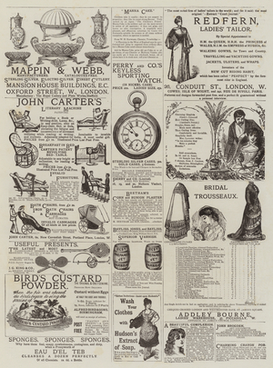 Page of Advertisements (engraving)