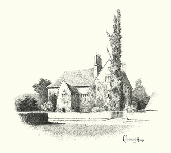 Clarendon House, Dinton (litho)