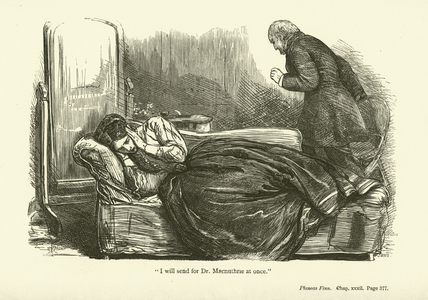 Illustration for Phineas Finn by Anthony Trollope (engraving)