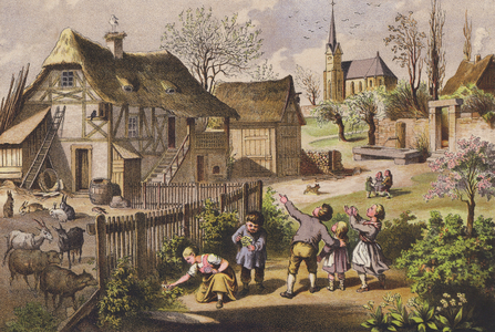 March (colour litho)
