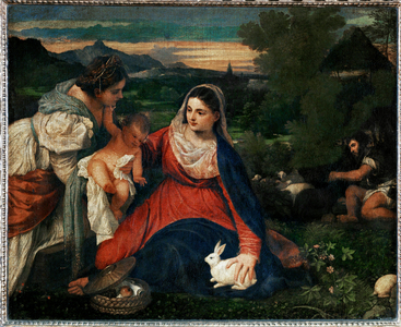 The Virgin with a rabbit …
