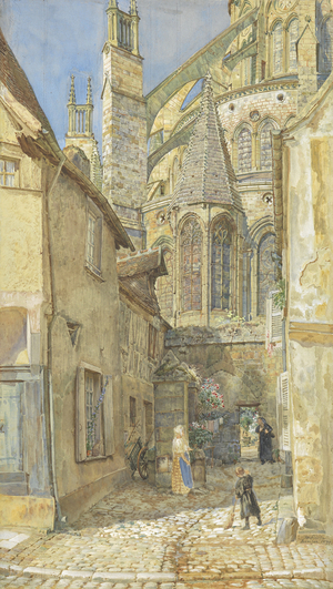 The Lady Chapel and Apse of Bourges Cathedral, 1899 (w/c on paper)