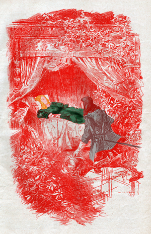 Sleeping Beauty around 1910 (engraving)