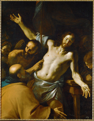 Doubting Thomas (oil on canvas)