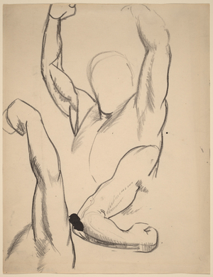 Arms of a Boxer, 1916 (black chalk on wove paper)