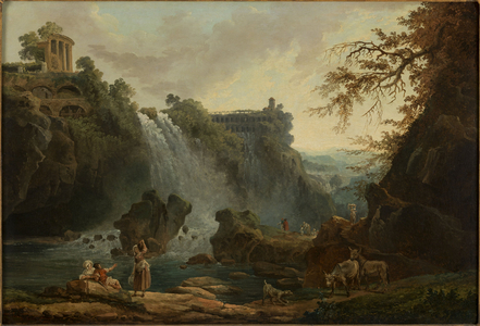 Les Cascatelles de Tivoli, in 1776 (oil on canvas)