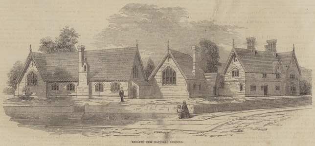 Reigate New National Schools (engraving)
