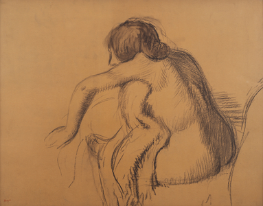 After the Bath, 1890-5 (charcoal on paper)