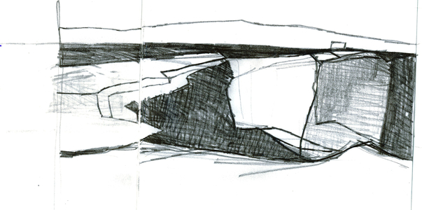 Drawing 1 Downpatrick Head, 2007 (pencil on paper)