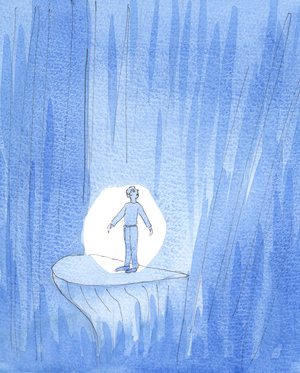 A person trapped in sin can benefit from the prayers of other people on her behalf, 2005 (w/c on paper)